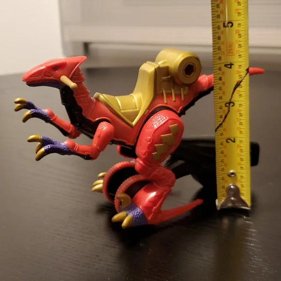 POWER RANGERS Dino Thunder Red Raptor Rolling Vehicle - Picture 4 of 7